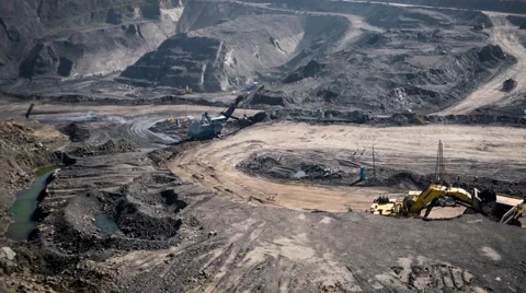 Quarry machine production. Timelapse, 4k Stock Footage 67241221