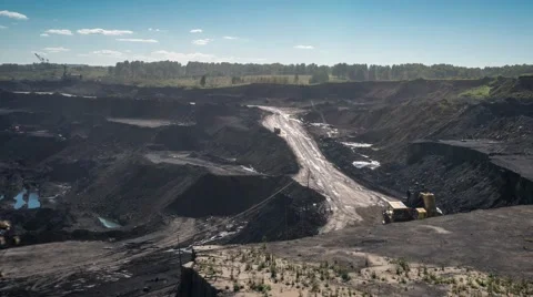 Quarry machine production. Timelapse, 4k Stock Footage 67241313