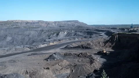 Quarry machine production. Timelapse, 4k Stock Footage 67241626