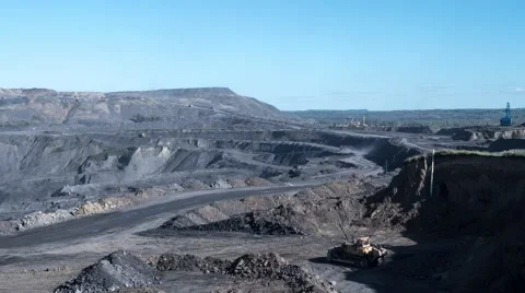 Quarry machine production. Timelapse, 4k Stock Footage 67241734