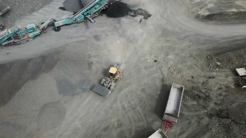 Quarry Machinery Working Stock-Footage 150075859