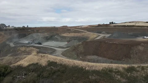 Quarry Machinery Working Stock-Footage 150075864