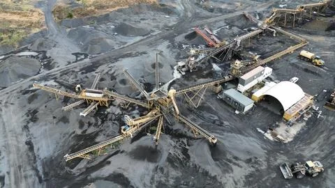 Quarry mining operation Stock Photos