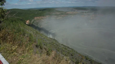 Quarry for mining of ore, minerals. Stock Footage 37867898