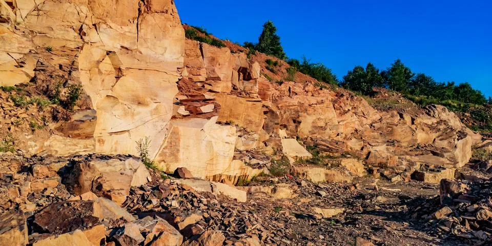Quarry mining Foto stock
