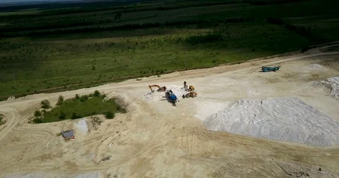 Quarry, ore processing areal Stock Footage 77053118