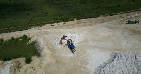 Quarry, ore processing areal Stock Footage 77054270