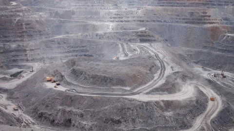 Quarry panorama Stock Footage 218923483