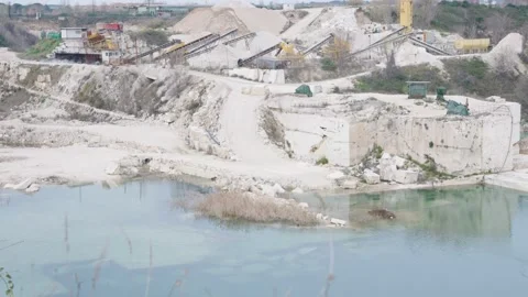 Quarry Roman Travertine Vídeos de archivo 150862865