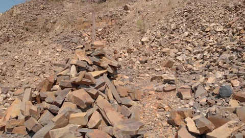 Quarry stones close up. Stock Footage 123139270