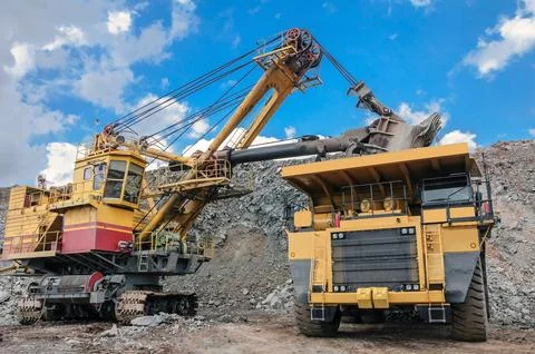 Quarry truck Stock Photos