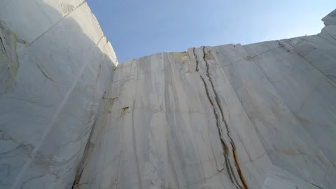 Quarry of white marble. Marble blocks site Stock Footage 117157334