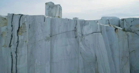 Quarry of white marble. Marble blocks site Video stock 118812737