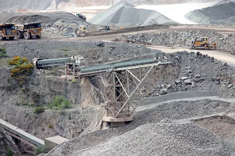 Quarry Workings. Foto stock