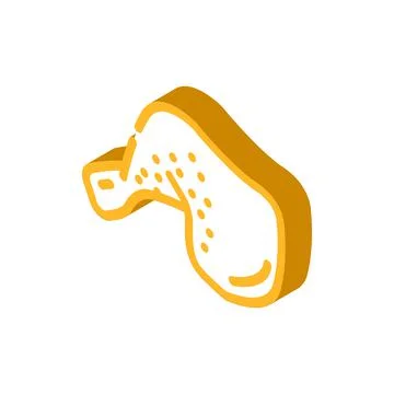 Quarter back isometric icon vector illustration Stock Illustration
