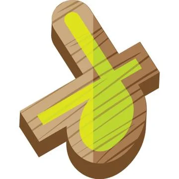 Quarter Note With Ledger Line Above Stock Illustration