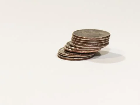 Quarter Stack Right Stock Photos