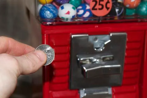 Quarter Vending Machine Stock Photos
