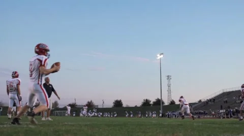 Quarterback Pre-Game warm up Stock Footage 55062565