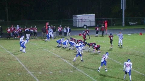 Quarterback Touchdown Pass 02 Stock Footage 8664379