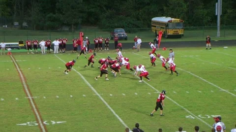 Quarterback Touchdown Pass 04 Stockbeeldmateriaal 8664461