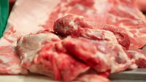 Quartering pig Stock Footage 83971581