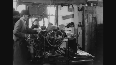Quartermaster Supply Production In A Factory For The Military Stock Footage