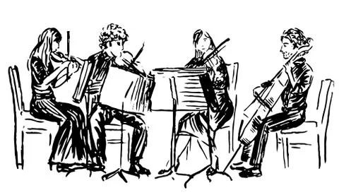 Quartet Stock Illustration