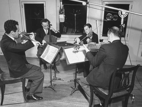 A Quartet Playing String Instruments, Washington, District of Columbia, USA Stock Photos