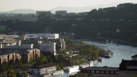 Quartier La Confluence - Lyon Stock Footage 299857342