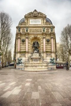 Quartier Latin under lock down. Stock Photos