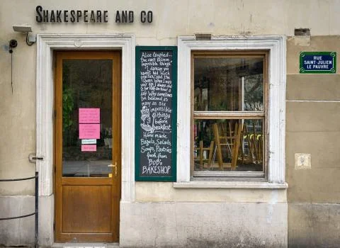 Quartier Latin under lock down. Stock Photos