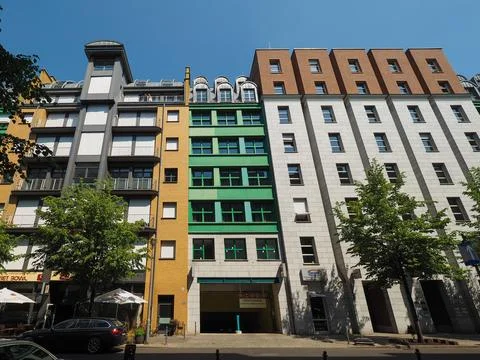 Quartier Schutzenstrasse in Berlin Foto stock