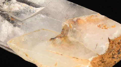 Quartz crystal cluster Stock Footage 37882923