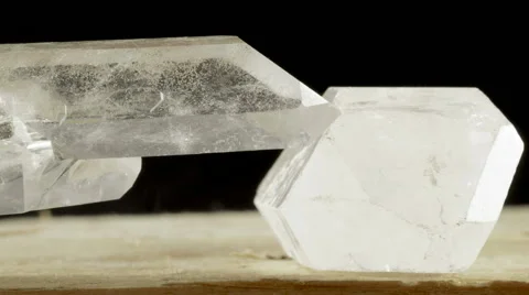 Quartz crystal points Stock Footage 62737453