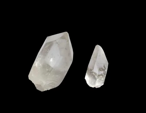 Quartz crystal points Stock Photos