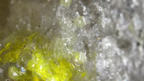 Quartz crystal under high magnification Stock Footage 329038639