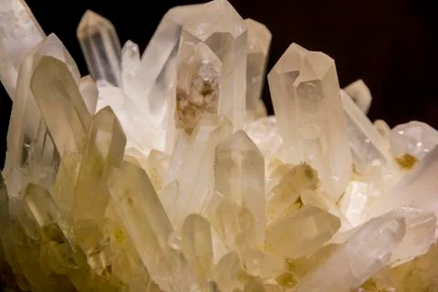 Quartz crystals Stock Photos