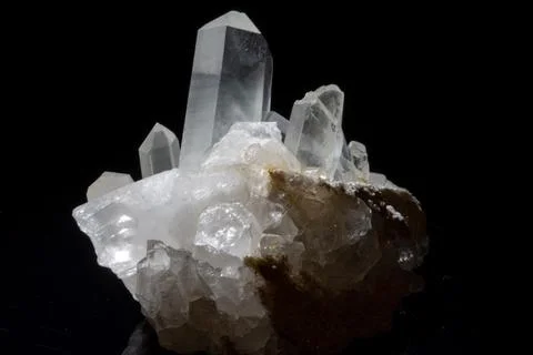 Quartz crystals Stock Photos