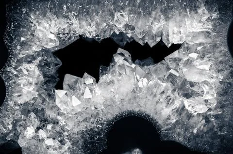 Quartz druse Stock Photos