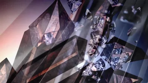 Quartz Geometry — Abstract Crystal Forms Stock Footage 312165609
