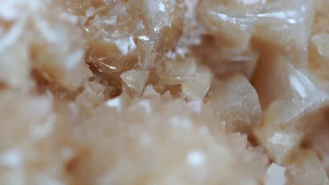 Quartz Turning Macro Detail Video stock 70845095