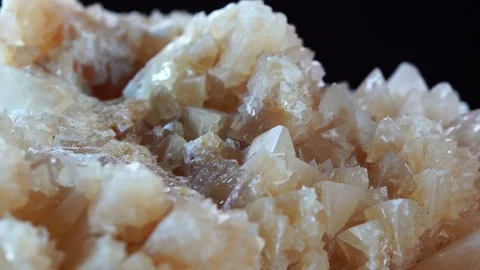 Quartz Turning Macro Detail Video stock 70845805