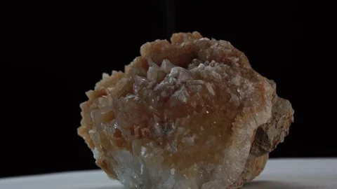 Quartz Turning Macro Detail Stockbeeldmateriaal 70845960