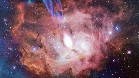 Quasar in deep space. Elements of this image furnished by NASA Stock Photos