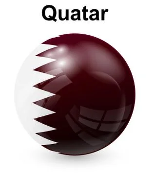 Quatar official state flag 스톡 일러스트