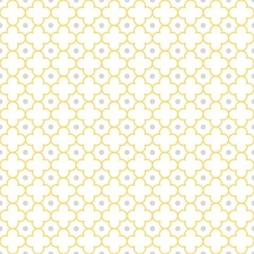 Quatrefoil Lattice Pattern Stock Illustration
