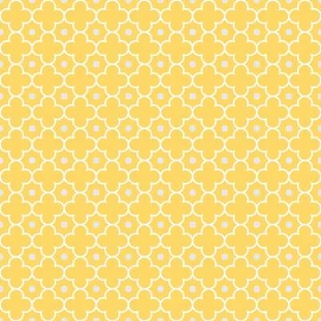 Quatrefoil Lattice Pattern Stock Illustration