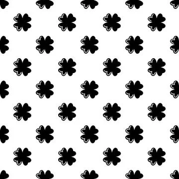 Quatrefoil leaf pattern seamless Illustrazione stock