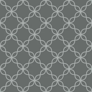 Quatrefoil line seamless vector pattern. Stock Illustration